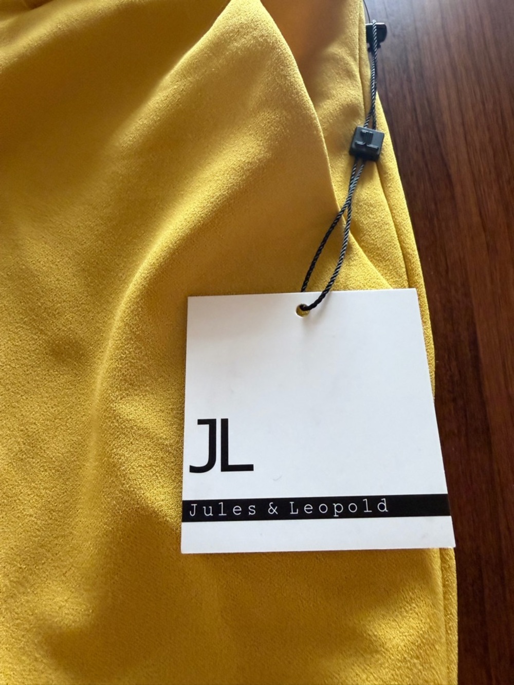 Jules & Leopold Golden Yellow Ankle Pants NWT L - Picture 2 of 8